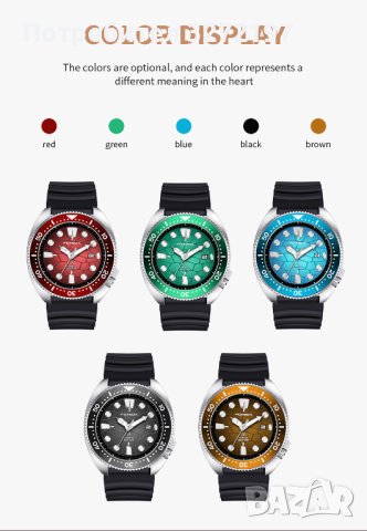 2023 FOXBOX спортен кварцов часовник,водоустойчив,подвижен безел, дата, снимка 13 - Мъжки - 41066593