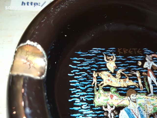 24k gold hand made-ретро пепелник 0804231639, снимка 7 - Антикварни и старинни предмети - 40301866