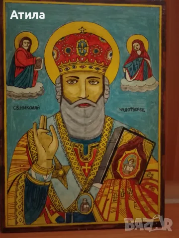 икони ръчно рисувани 48/34 см, снимка 3 - Други - 48179730