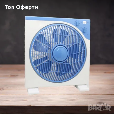 Вентилатор Rosberg, 40W, 30см. \ бокс, бял/син, снимка 3 - Вентилатори - 50275900