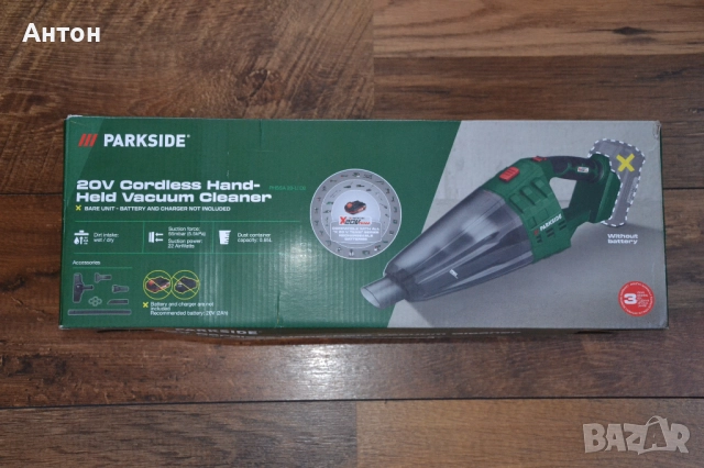 Акумулаторна прахосмукачка Parkside 20V