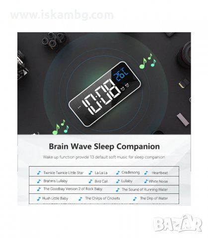LED НАСТОЛЕН ЧАСОВНИК С ГОЛЕМИ ЦИФРИ И ТЕРМОМЕТЪР - код 8808, снимка 10 - Друга електроника - 33927333