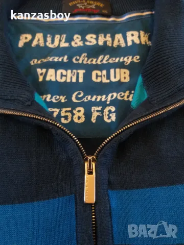 Paul & Shark Competition Multicolor Stripe Pullover Multicolor-страхотен мъжки пуловер КАТО НОВ 2ХЛ, снимка 9 - Пуловери - 47959264