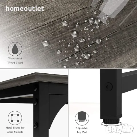 ПРОМОЦИЯ Компютърно бюро 120см, с двустепенен отворен рафт TERAVES 39109 (SPRIMI-BOAK-120), снимка 6 - Бюра - 48866078