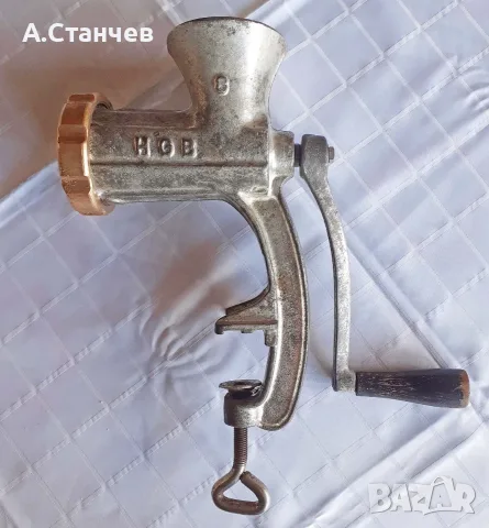 Стара ръчна месомелачка номер 8, снимка 2 - Други - 56326410