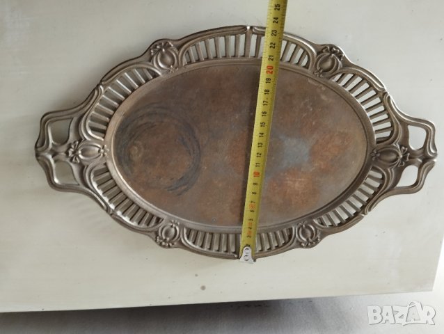 бронзов поднос,табла арт деко, снимка 3 - Други ценни предмети - 41575356