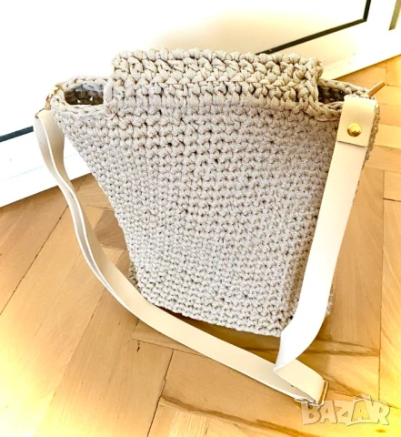 Прекрасни плетени чанти, снимка 6 - Чанти - 50958800