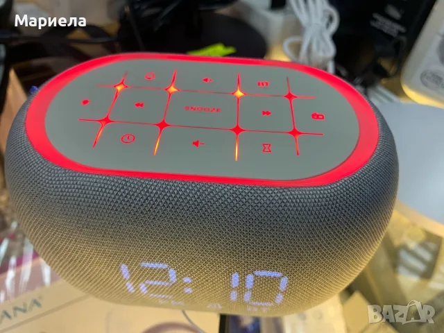 Часовник с бял шум и Bluetooth високоговорител , будилник, снимка 2 - Будилници и настолни часовници - 55990797