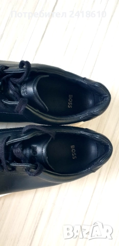 Hugo Boss Leather Mens Size 41/26см ОРИГИНАЛ! Мъжки спортно - елегантни обувки естествена кожа!, снимка 11 - Кецове - 52342982