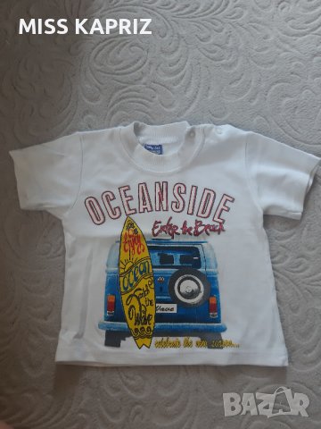 Тениски за  бебе момче 6/ 9 месеца , снимка 1 - Бебешки блузки - 41287690