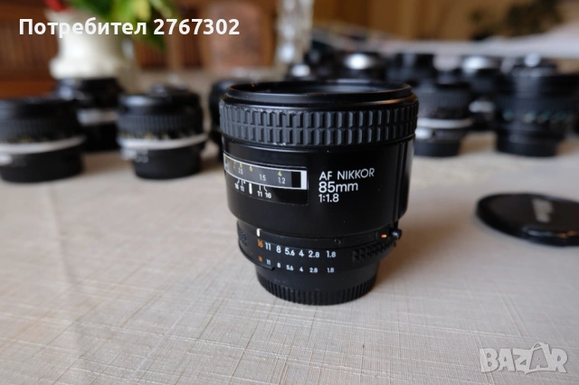 Nikon AF 85mm f1.8 Lens. Nikon, снимка 5 - Обективи и филтри - 53595842