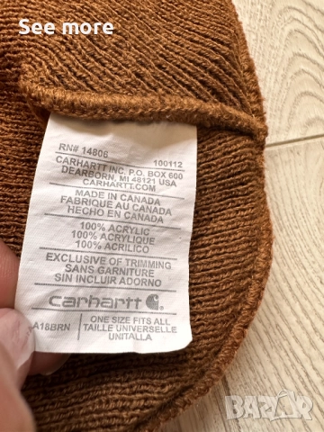 CARHARTT Unisex шапка, снимка 4 - Шапки - 52172040