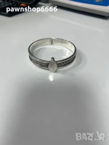 Уникална сребърна гривна – ръчна изработка, проба 800, снимка 17 - Гривни - 49532045