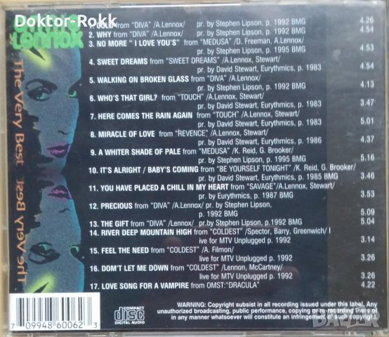 Annie Lennox – The Very Best - CD, снимка 2 - CD дискове - 40531710