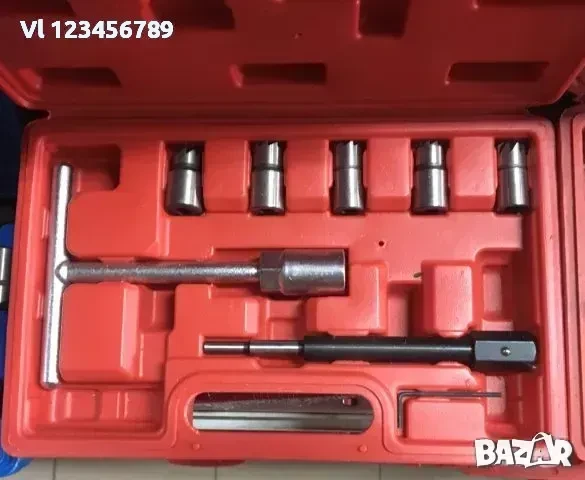 Комплект фрезери за почистване на легла на дюзи 8 части