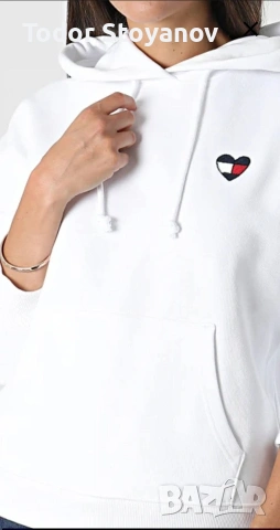 Бяло худи Toomy JEANS , снимка 8 - Суичъри - 53585149