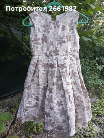 Официална рокля на цветя с болеро , снимка 2 - Детски рокли и поли - 50759923