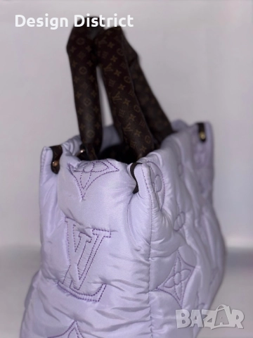 Louis Vuitton Puffy Monogram Tote – Лилава лимитирана визия, снимка 4 - Чанти - 52525610