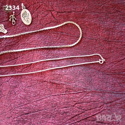 Сребърни бижута , снимка 8 - Колиета, медальони, синджири - 51529628