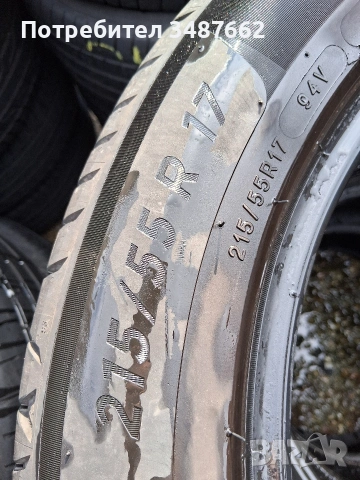 215 55 17 Michelin 2бр летни дот 2020г , снимка 4 - Гуми и джанти - 53723654