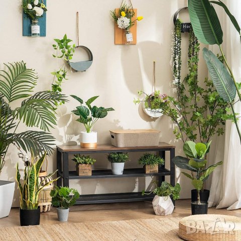 Шкаф за обувки / Рафт за обувки / Етажерка / Портманто YDSIB90-BRN-DE-FBM, снимка 9 - Етажерки - 41040563