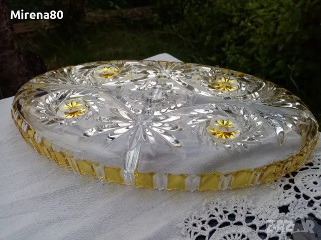 * Walther Glass * - кристален сет в жълто !, снимка 4 - Декорация за дома - 50146208