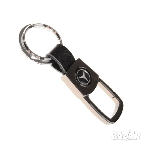 Автомобилен ключодържател Mercedes кожа и метал, снимка 2 - Други - 53658385