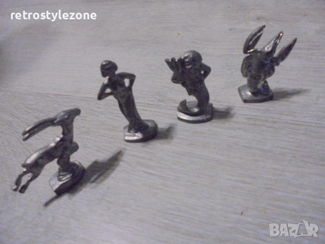 № 8437 Четири стари калаени фигурки (зодиакални знаци)  , снимка 3 - Други ценни предмети - 53092717