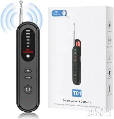 Нов 4 в 1 Детектор за Скрити Камери и Подслушвания Анти-Шпионско Устройство