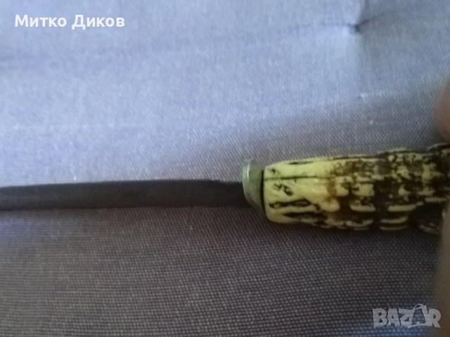 Fes Rostfrei немски нож от соца с калъф естествена кожа за колан 185х100мм, снимка 11 - Ножове - 41658641