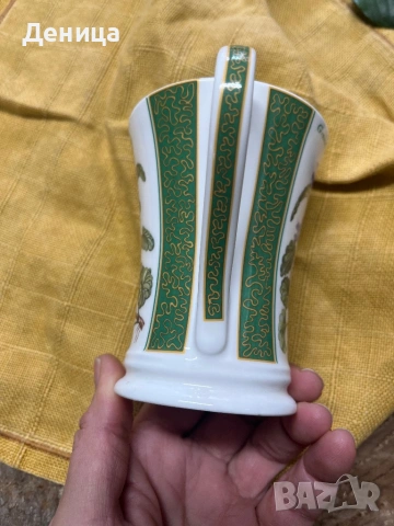 Чаша за чай от фин костен порцелан Crown Trent с ботаническа илюстрация „Ground Ivy“.  , снимка 9 - Чаши - 53311155