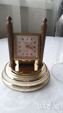 Настолен будилник EUROPA, снимка 2 - Антикварни и старинни предмети - 44659112