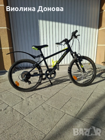 ROCKRIDER  ДЕТСКИ ПЛАНИНСКИ ВЕЛОСИПЕД ROCKRIDER EXPLORE 500, 20 ИНЧА, ЗА 6 – 9 ГОД., ЧЕРЕН