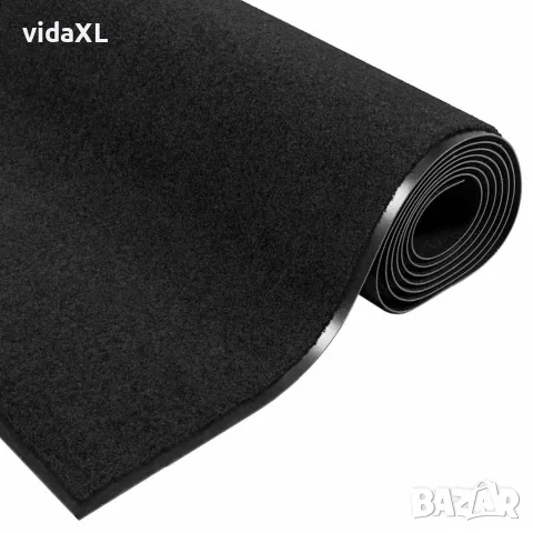 vidaXL Мат за врата Черно 120 x 250 cm 100% Полиамид, снимка 5 - Изтривалки - 56147481