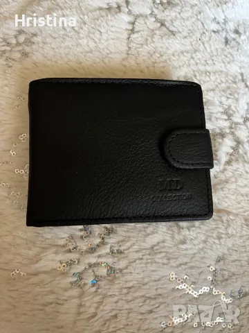 Черен мъжки портфейл