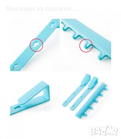 ПЛАСТМАСОВА ЗАКАЧАЛКА ЗА КУХНЕНСКИ ШКАФ С 5 КУКИ - код 2129, снимка 3 - Други стоки за дома - 34224804