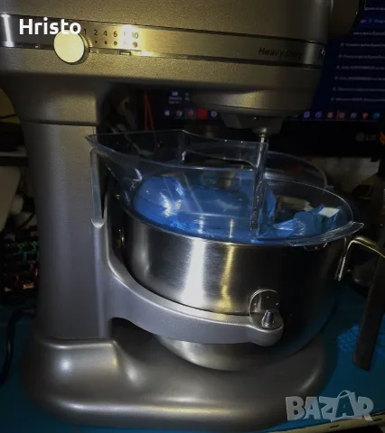 Миксер KitchenAid Heavy Duty 6.9л, снимка 5 - Миксери - 56181173