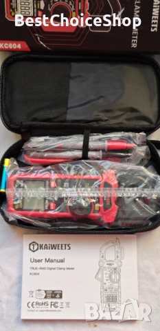 амперметър, клещов мултицет, измерващ AC/DC ,ток,температура,продължение на веригата,диод, NCV, снимка 4 - Други инструменти - 53699121