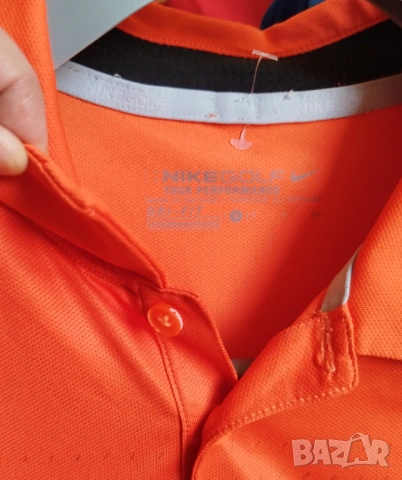 тениска Nike- Golf- dri fit-размер M- оранжев, снимка 10 - Тениски - 53850942