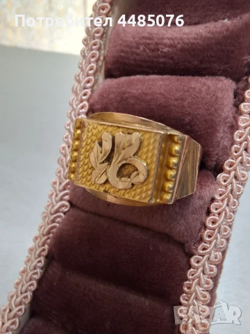 ЗЛАТЕН МЪЖКИ ПРЪСТЕН 14К . 3.21ГР. 385ЛВ