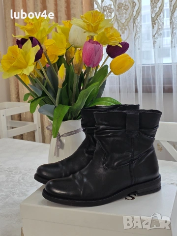Buffalo дамски боти, изцяло от естествена кожа , снимка 4 - Дамски боти - 53415796