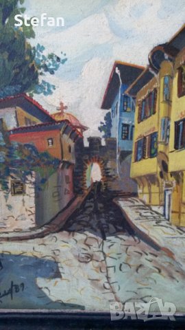 Маслена картина, снимка 3 - Антикварни и старинни предмети - 39710288