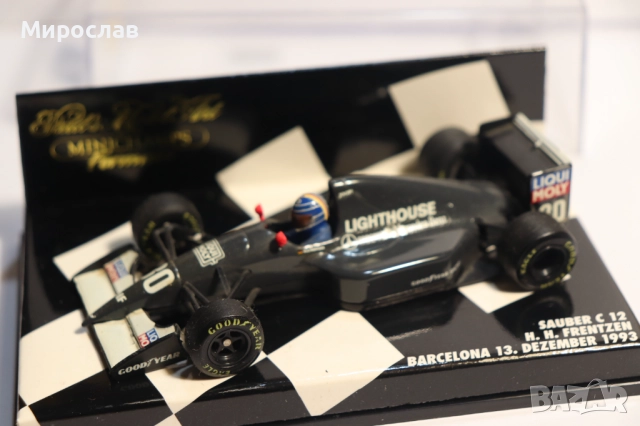 1:43 MINICHAMPS SAUBER C 12 FRENTZEN F1 БОЛИД ФОРМУЛА, снимка 2 - Колекции - 52746772