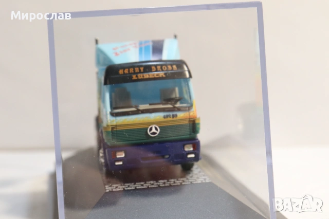 HERPA H0 1/87 MERCEDES BENZ ВЛЕКАЧ КАМИОН КОЛИЧКА МОДЕЛ, снимка 3 - Колекции - 53570968