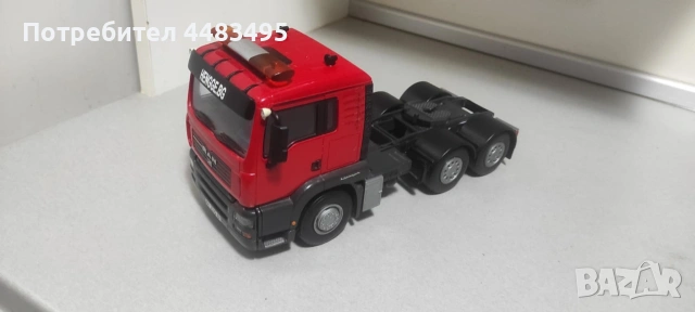 Модел на триосен влекач Маn TGA мащаб 1:24, без забележки, производител ЕМЕК(пластмасов)