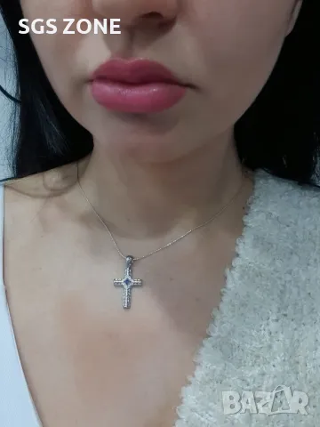 Оригинален Сребърен Кръст, снимка 7 - Колиета, медальони, синджири - 49893198