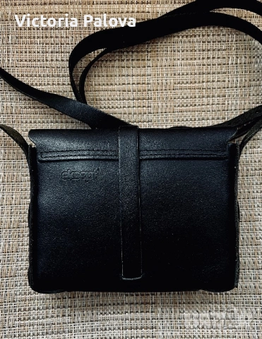 Малка стилна чанта EKSEPT естествена кожа, снимка 7 - Чанти - 53367078