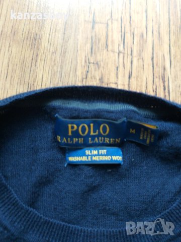 polo ralph lauren slim fit washable merino wool - страхотен мъжки пуловер МЕРИНО ВЪЛНА , снимка 5 - Пуловери - 40313697