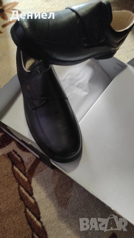 Dia Comfort - Черни ортопедични мъжки обувки за ходене за диабетици - Естествена кожа!, снимка 7 - Ежедневни обувки - 53243009