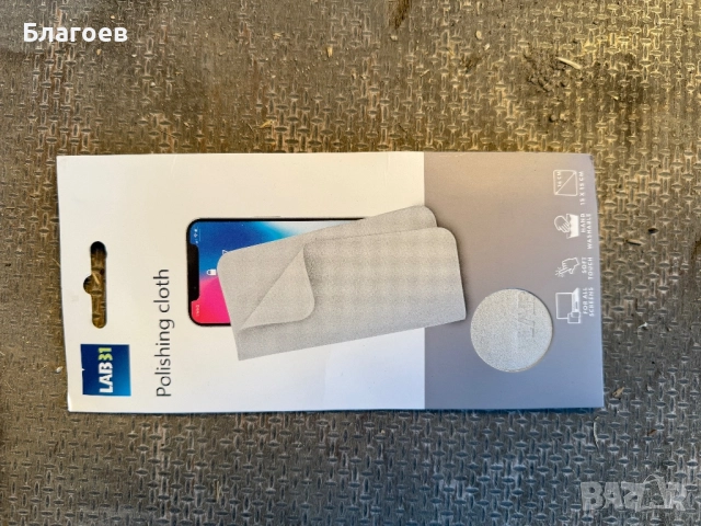 Полираща кърпа, LAB31, За всички екрани, Микрофибър, 15x15 см